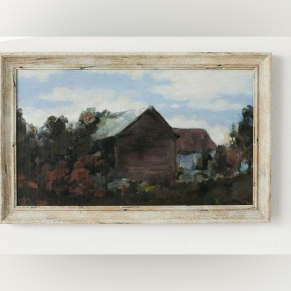 Studio McGee House Amidst The Trees Framed Canvas 16" x 10" - Picture 1 of 13
